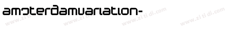 AmsterdamVariation字体转换