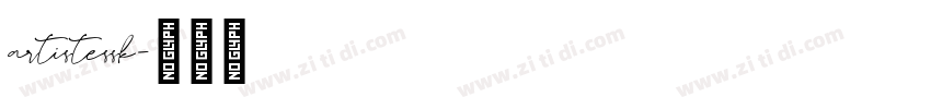 artistessk字体转换