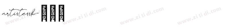 artistessk字体转换