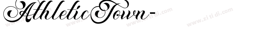 AthleticTown字体转换