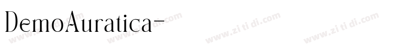 DemoAuratica字体转换