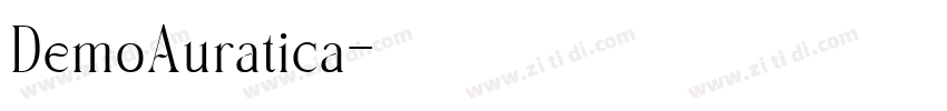 DemoAuratica字体转换