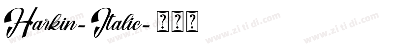Harkin-Italic字体转换 Harkin-Italic字体转换