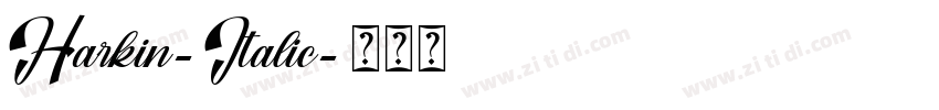 Harkin-Italic字体转换 Harkin-Italic字体转换