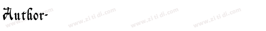 Author字体转换