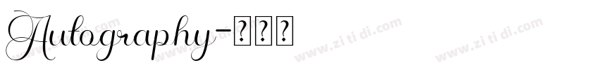 Autography字体转换