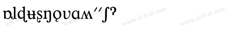 AldusnovaW01字体转换