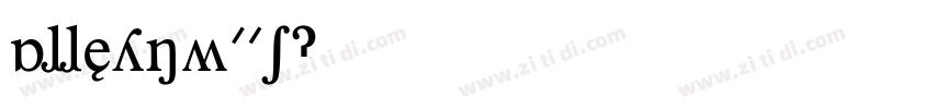 AlleynW01字体转换
