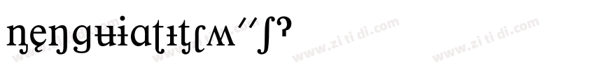 BenguiatITCW01字体转换