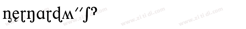 BernardW01字体转换