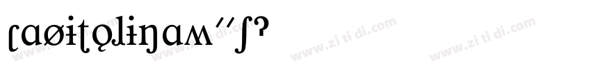 CapitolinaW01字体转换