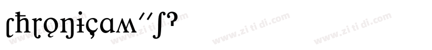 ChronicaW01字体转换