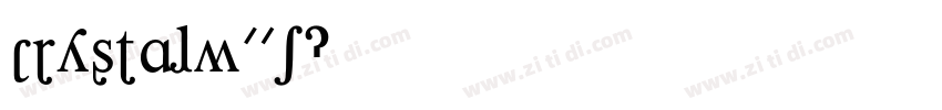 CrystalW01字体转换