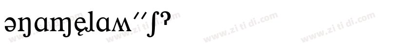 EnamelaW01字体转换