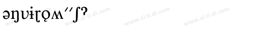 EnviroW01字体转换