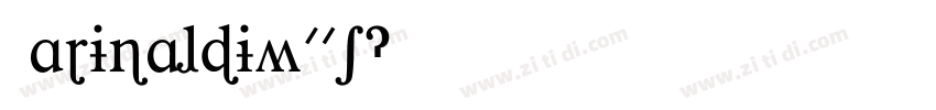 GaribaldiW01字体转换