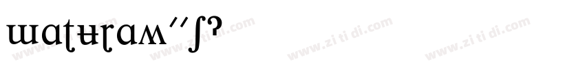 MaturaW01字体转换