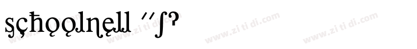 Schoolbellw01字体转换