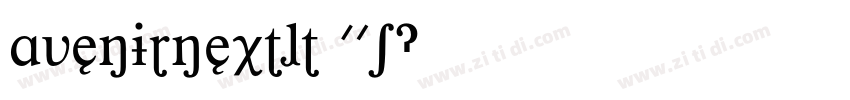 avenirnextltw01字体转换