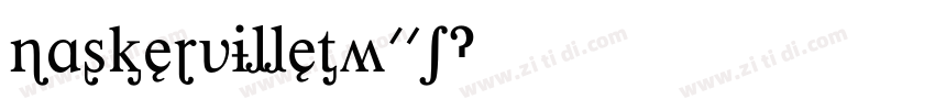 baskervilleTW01字体转换