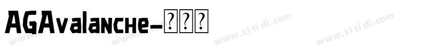 AGAvalanche字体转换