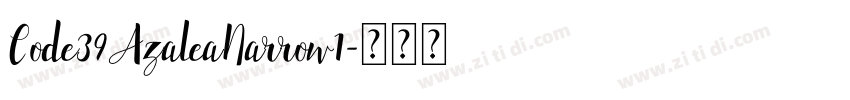 Code39AzaleaNarrow1字体转换