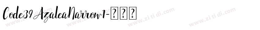 Code39AzaleaNarrow1字体转换