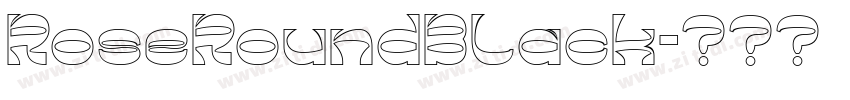 RoseRoundBlack字体转换