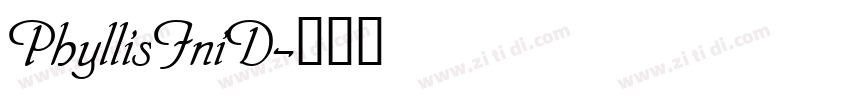 PhyllisIniD字体转换
