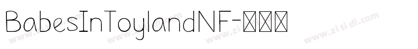 BabesInToylandNF字体转换