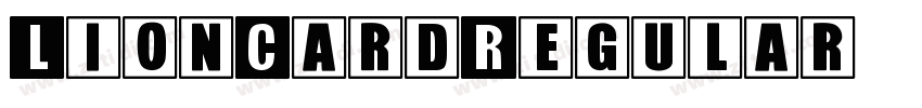 LionCardRegular字体转换 LionCardRegular字体转换
