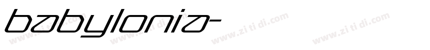babylonia字体转换