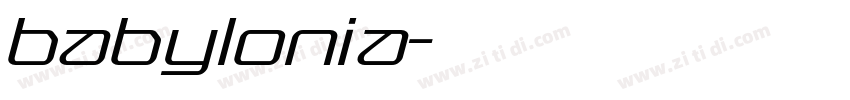 babylonia字体转换