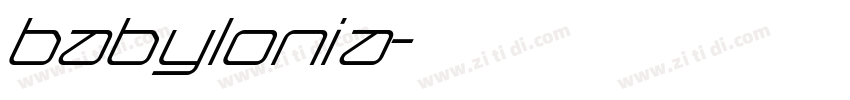 babylonia字体转换