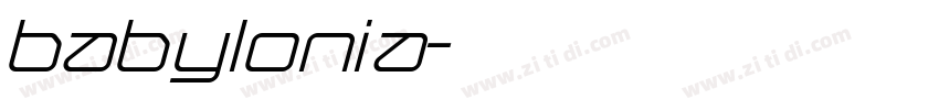 babylonia字体转换