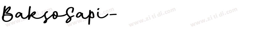 BaksoSapi字体转换