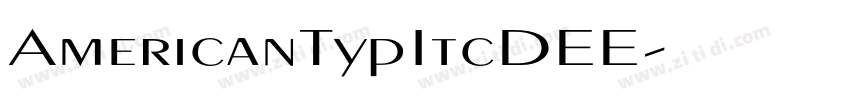 AmericanTypItcDEE字体转换