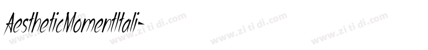 AestheticMomentItali字体转换 AestheticMomentItali字体转换