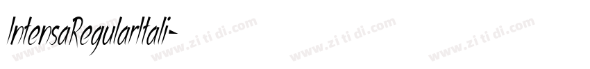 IntensaRegularItali字体转换