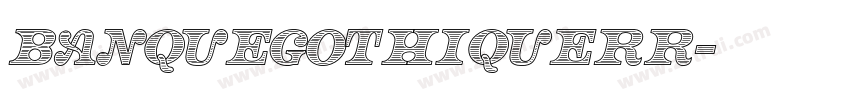 BanqueGothiqueRR字体转换