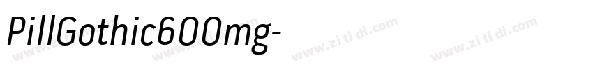 PillGothic600mg字体转换