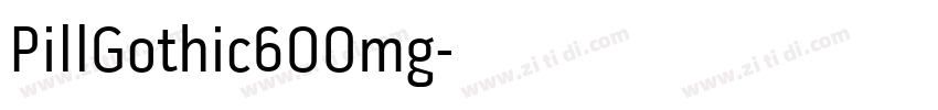 PillGothic600mg字体转换