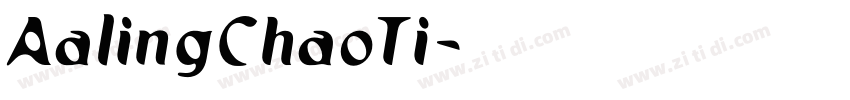 AalingChaoTi字体转换