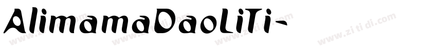 AlimamaDaoLiTi字体转换