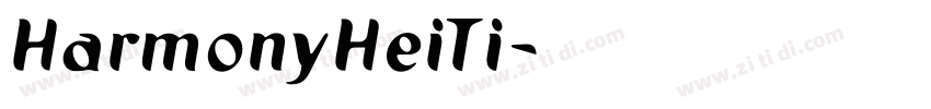 HarmonyHeiTi字体转换