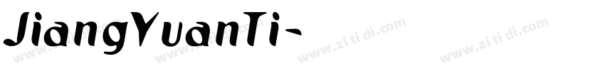 JiangYuanTi字体转换