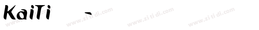 KaiTi字体字体转换