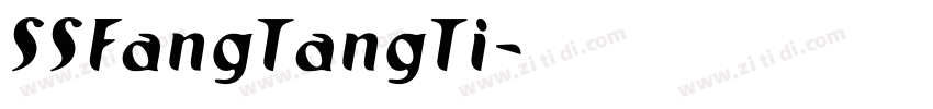 SSFangTangTi字体转换