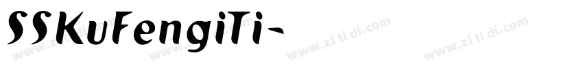 SSKuFengiTi字体转换
