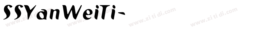 SSYanWeiTi字体转换
